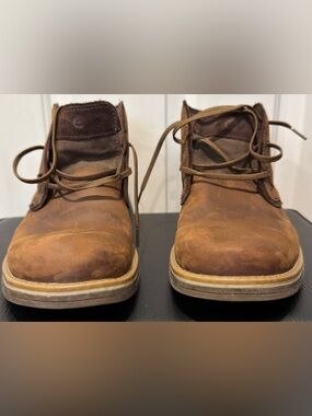 Men's Clarks Morris Peak waterproof chukka boots brown size 13